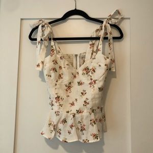 Reformation Kassi Floral Top - Geraldine size 6